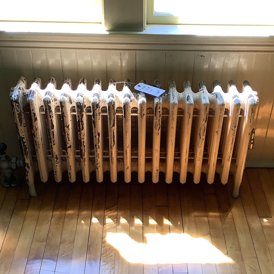 Radiator before refinishing
